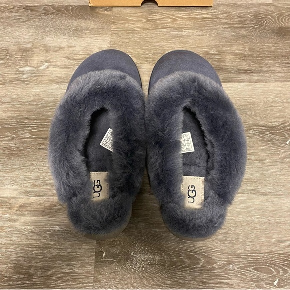 UGG | Classic Slipper In Eve Blue Shearling Suede Indoor and Outdoor NEW - Picture 6 of 9